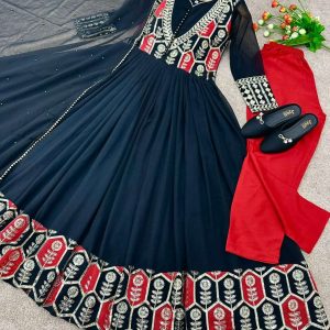 Most demanding party dress Indian readymade gown 4pis