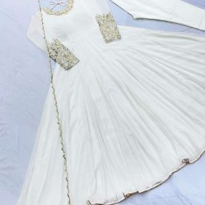 Indian readymade kolli gown White